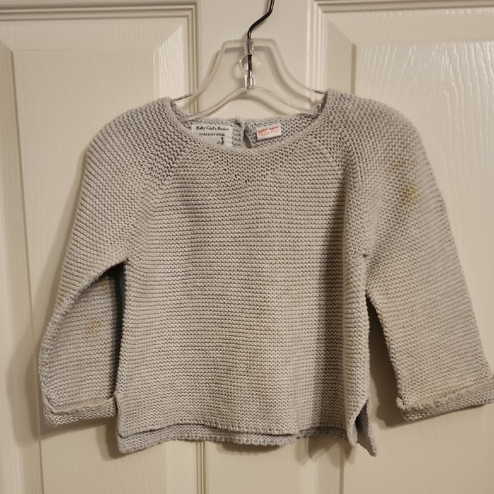 Zara Gray Knit Sweater